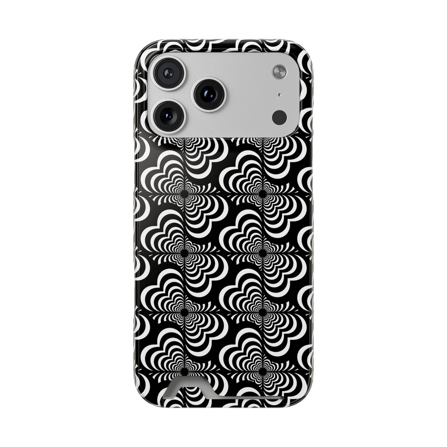 Zebra Love (TM) Black & White Phone Card Case — Slim Wallet Phone Case