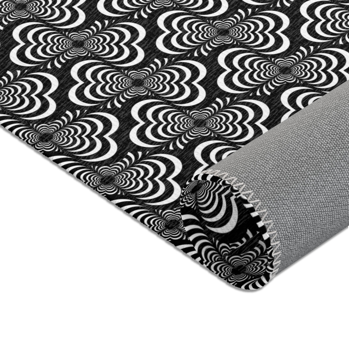 Zebra Love™ Area Rug — Black and White