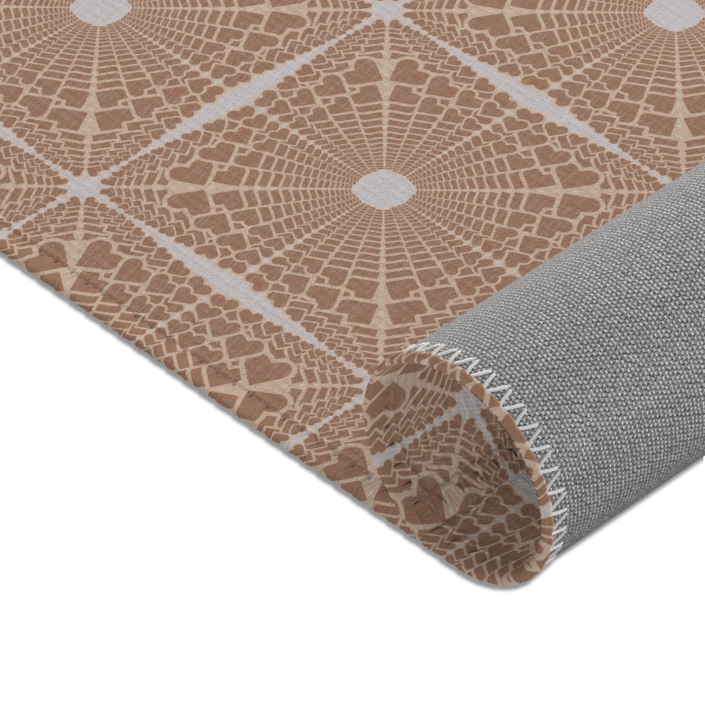 Heartburst Area Rug — Neutral Tan
