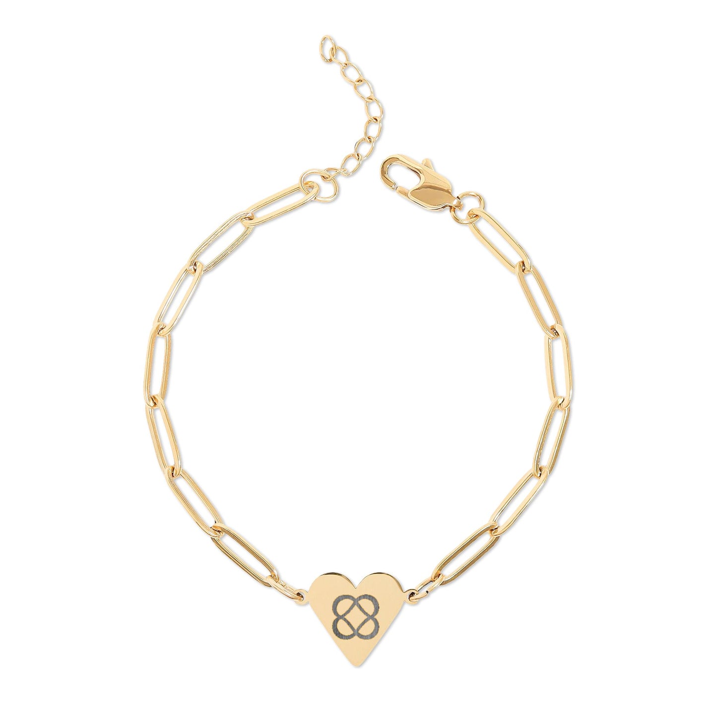 Power of Infinite Goodness (TM) Paperclip Heart Bracelet!