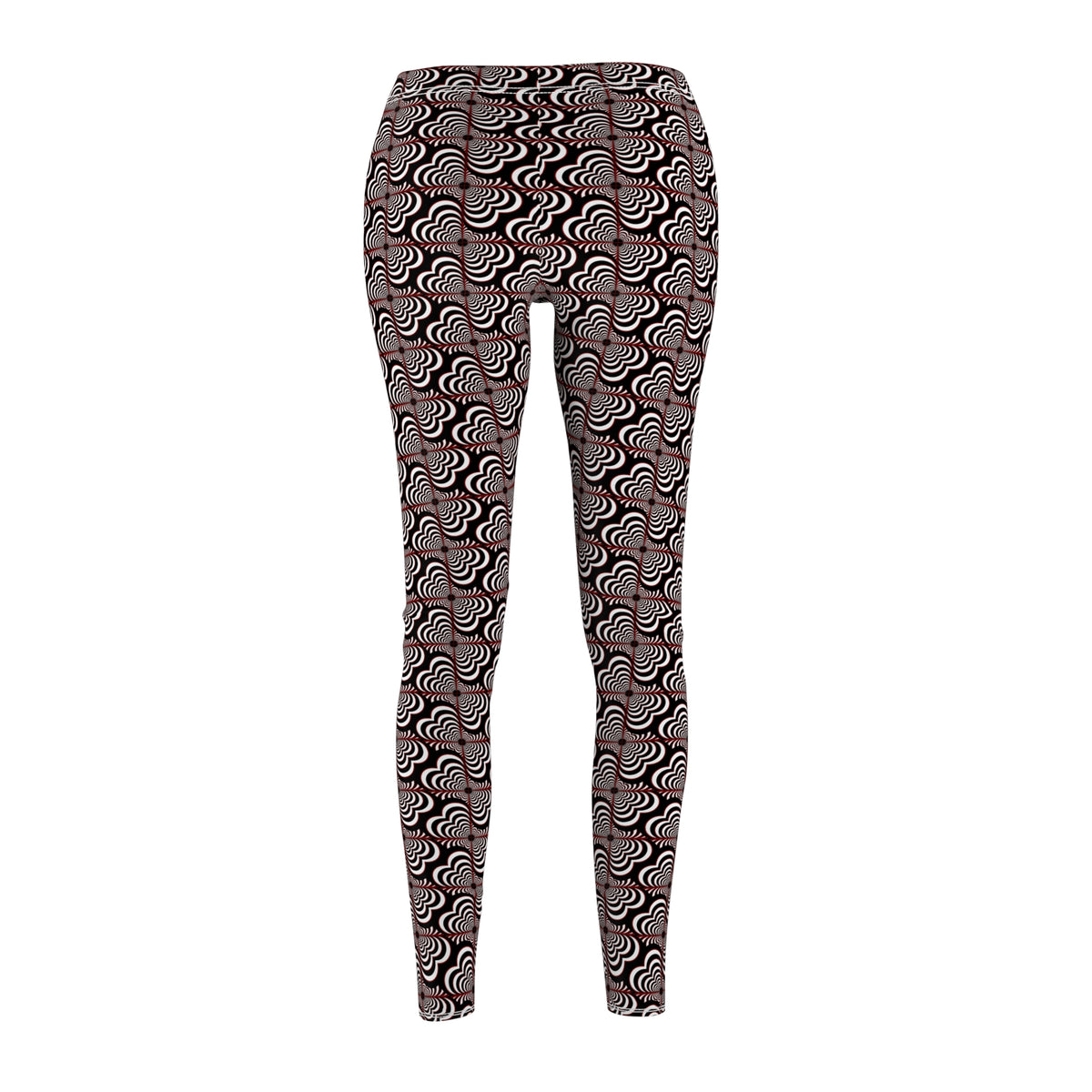Zebra Love™ Leggings —Black, White, and touch of Red!