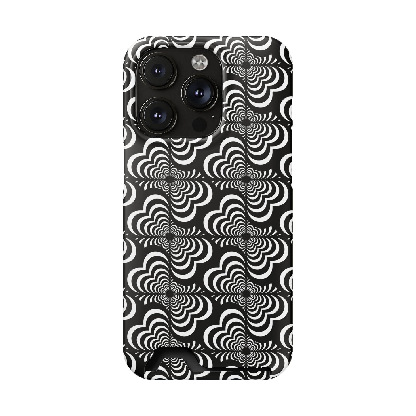 Zebra Love (TM) Black & White Phone Card Case — Slim Wallet Phone Case