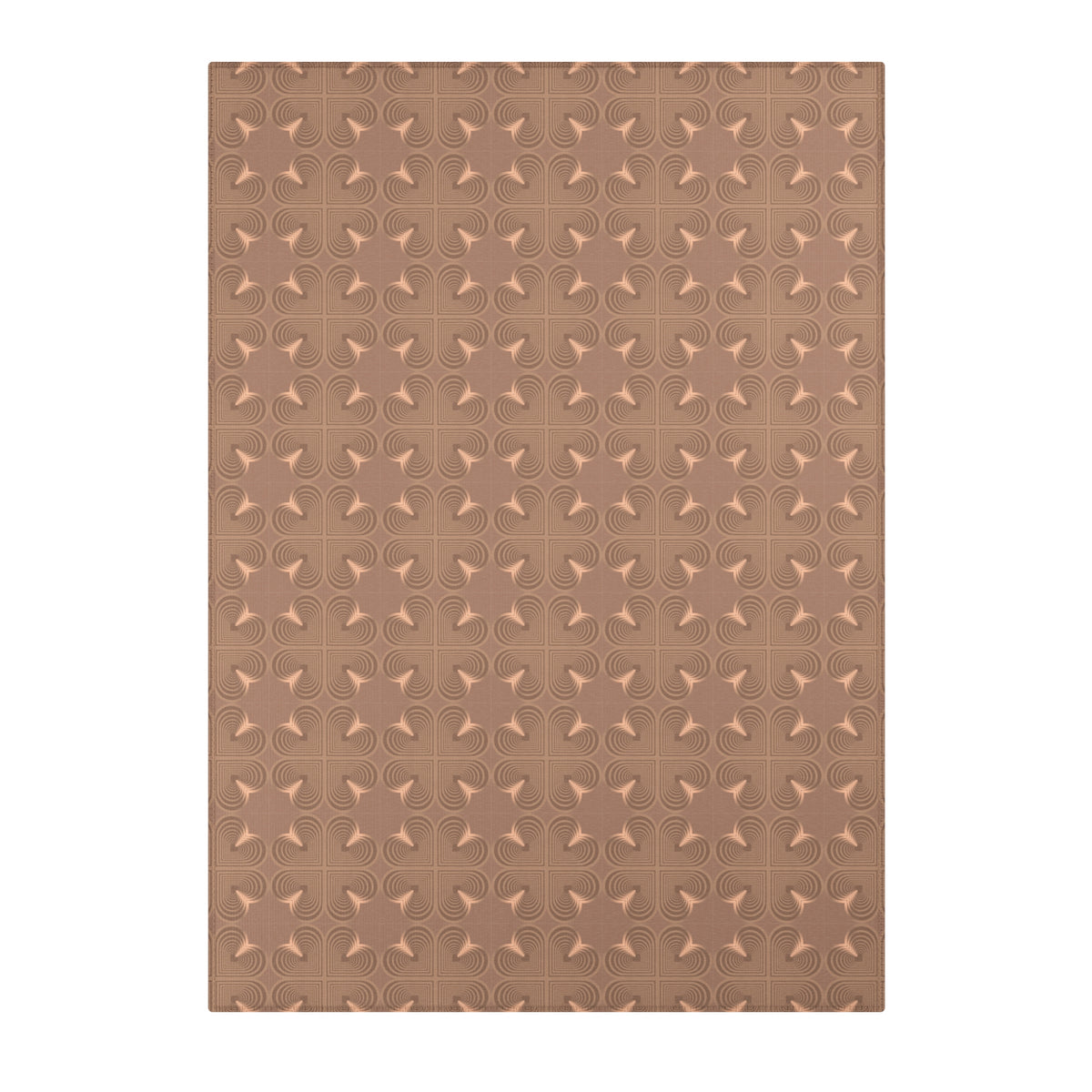F2 Bullseye Area Rug — Warm Taupe Patterned Accent Rug for Living Room & Entryway