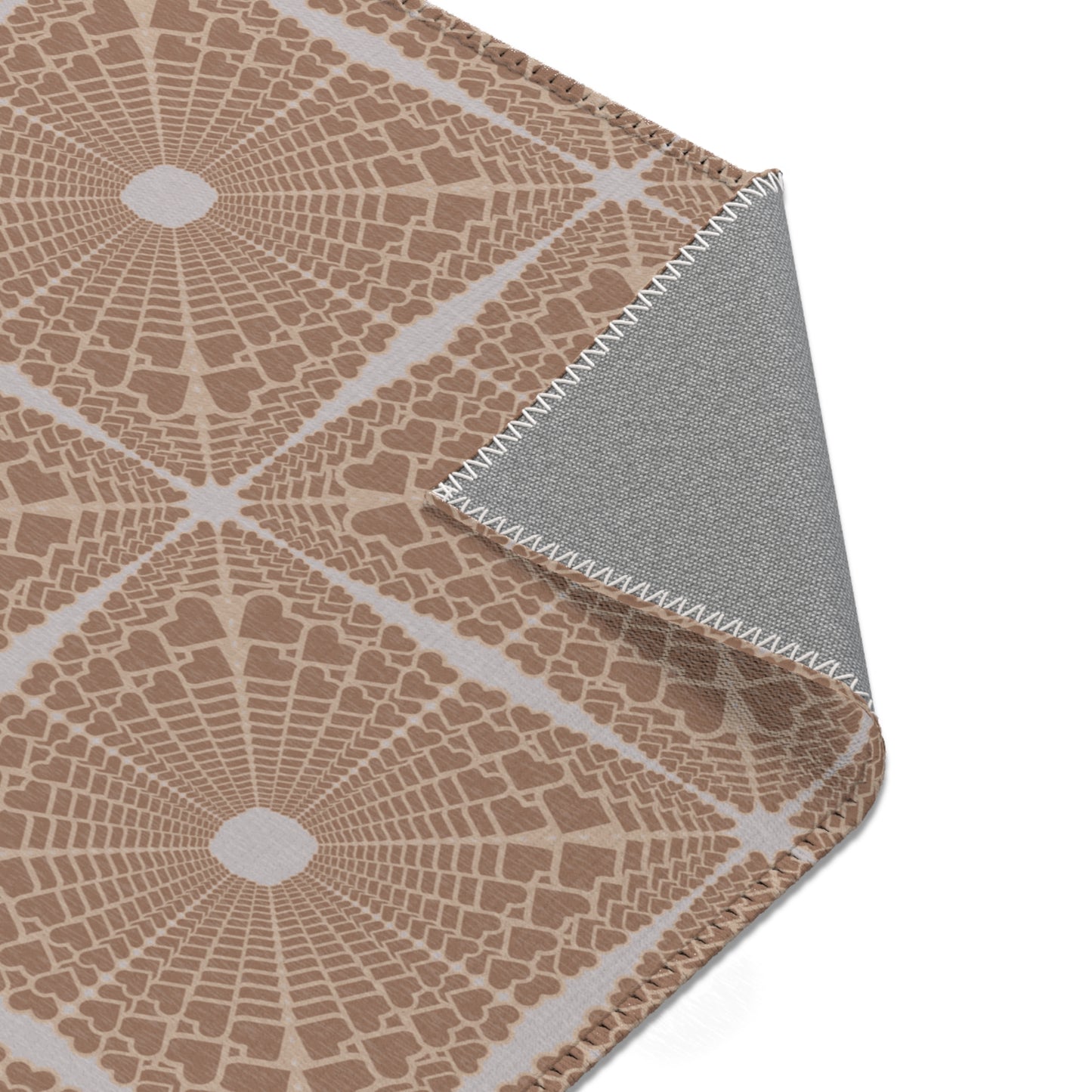 Heartburst Area Rug — Neutral Tan