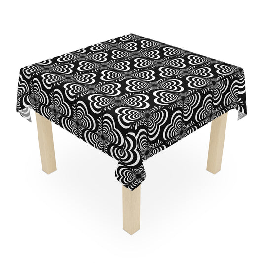 Zebra Love (TM) Tablecloth- Black and White