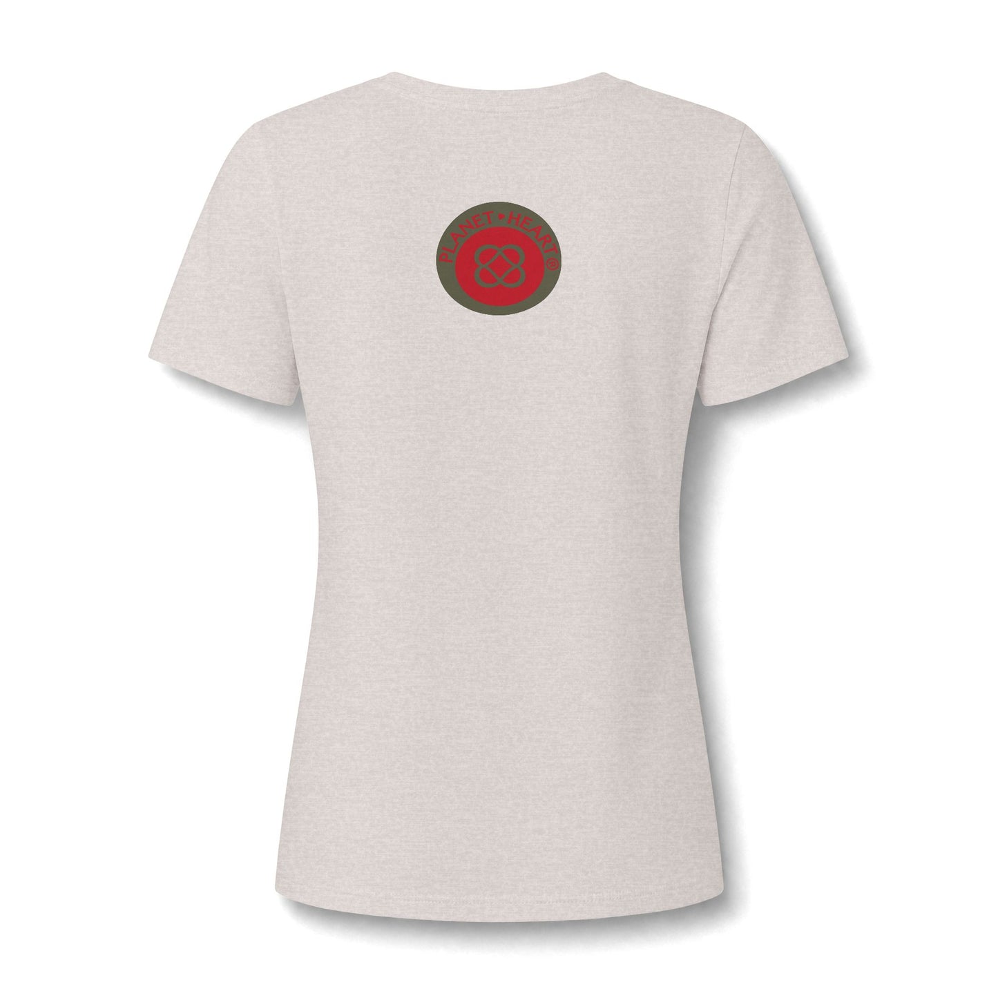 Women's V‑Neck Tee — Skeletal Lips Mandala