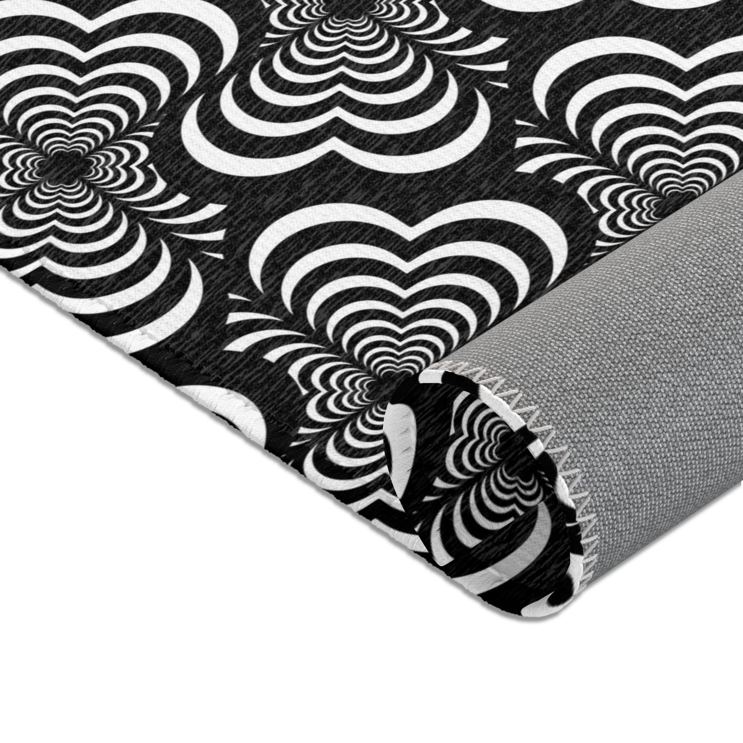 Zebra Love™ Area Rug — Black and White