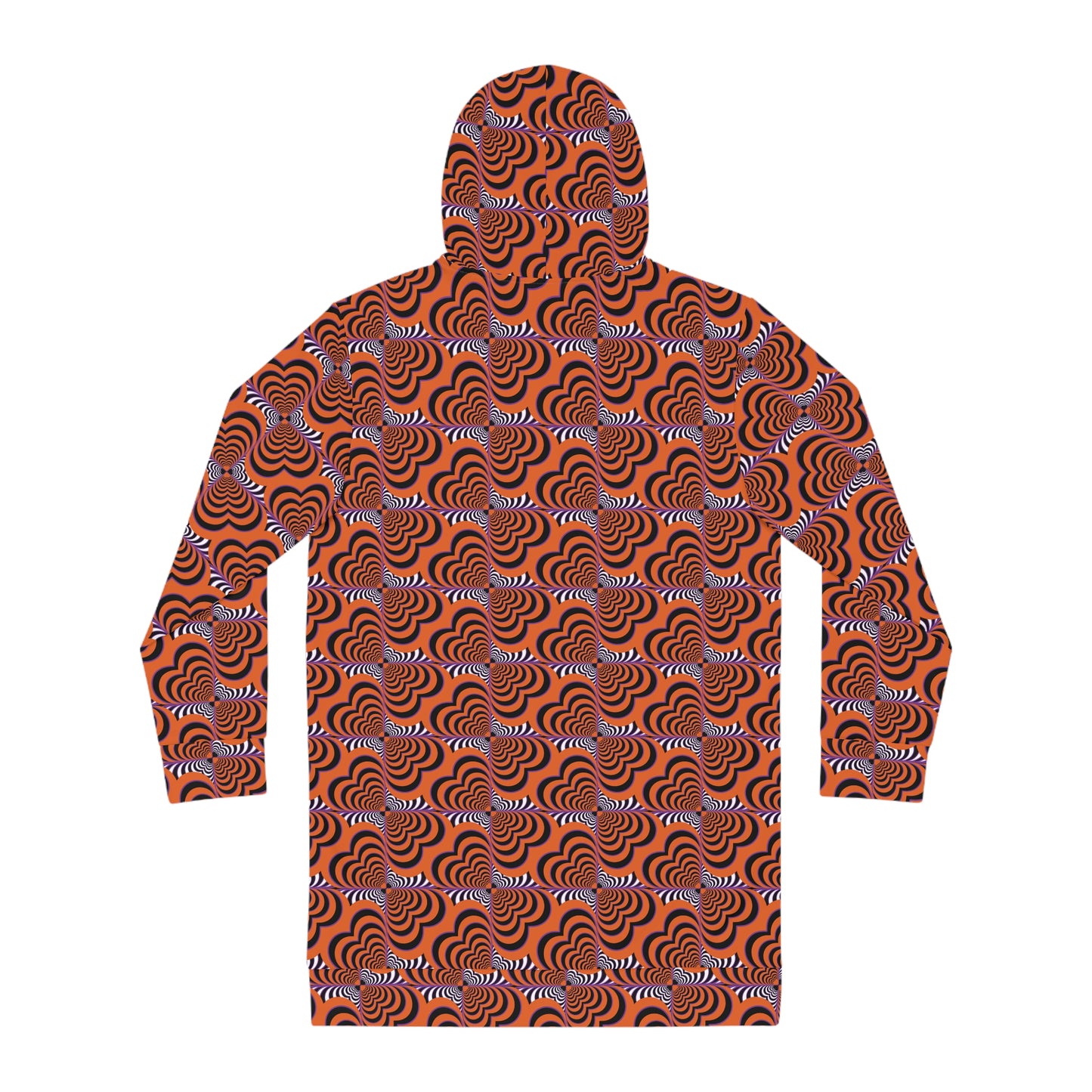 Halloween Zebra Love™ Hoodie Dress — Orange, Black, & Purple!