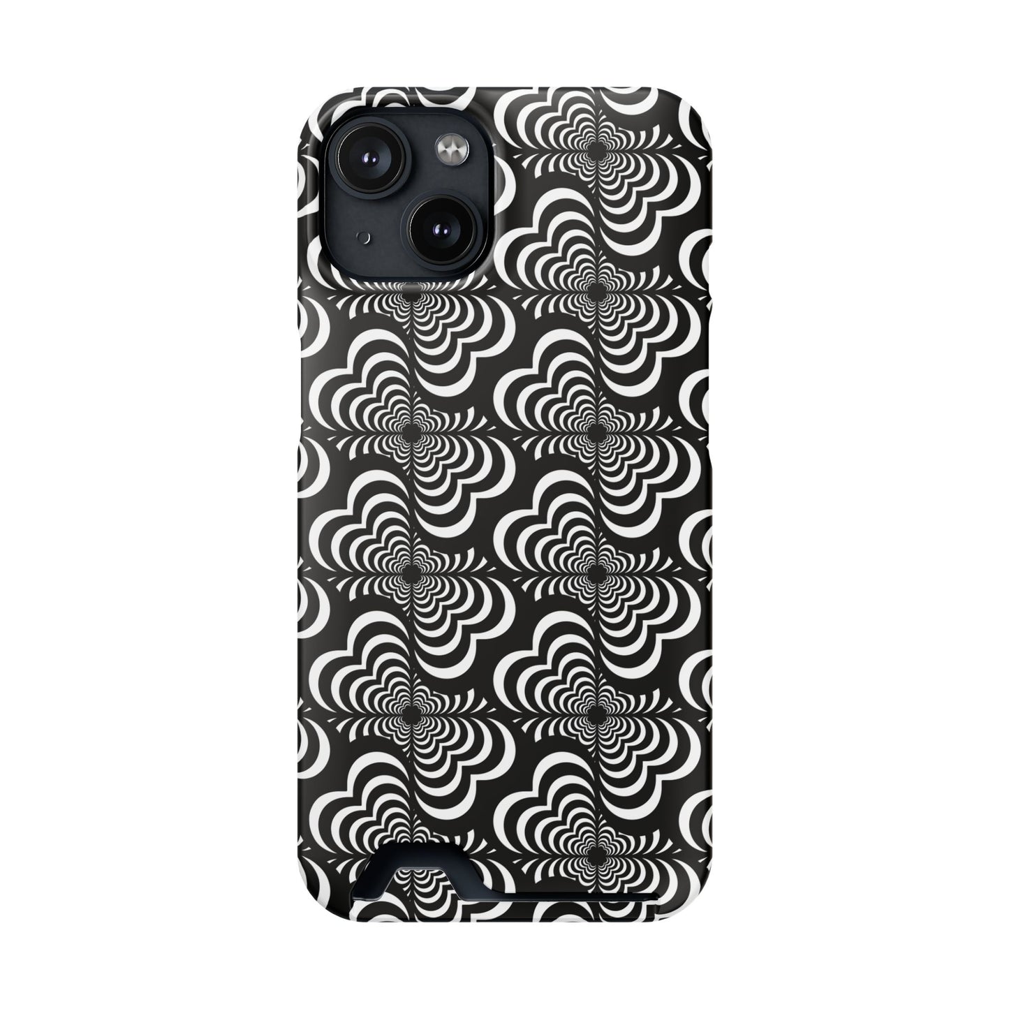 Zebra Love (TM) Black & White Phone Card Case — Slim Wallet Phone Case