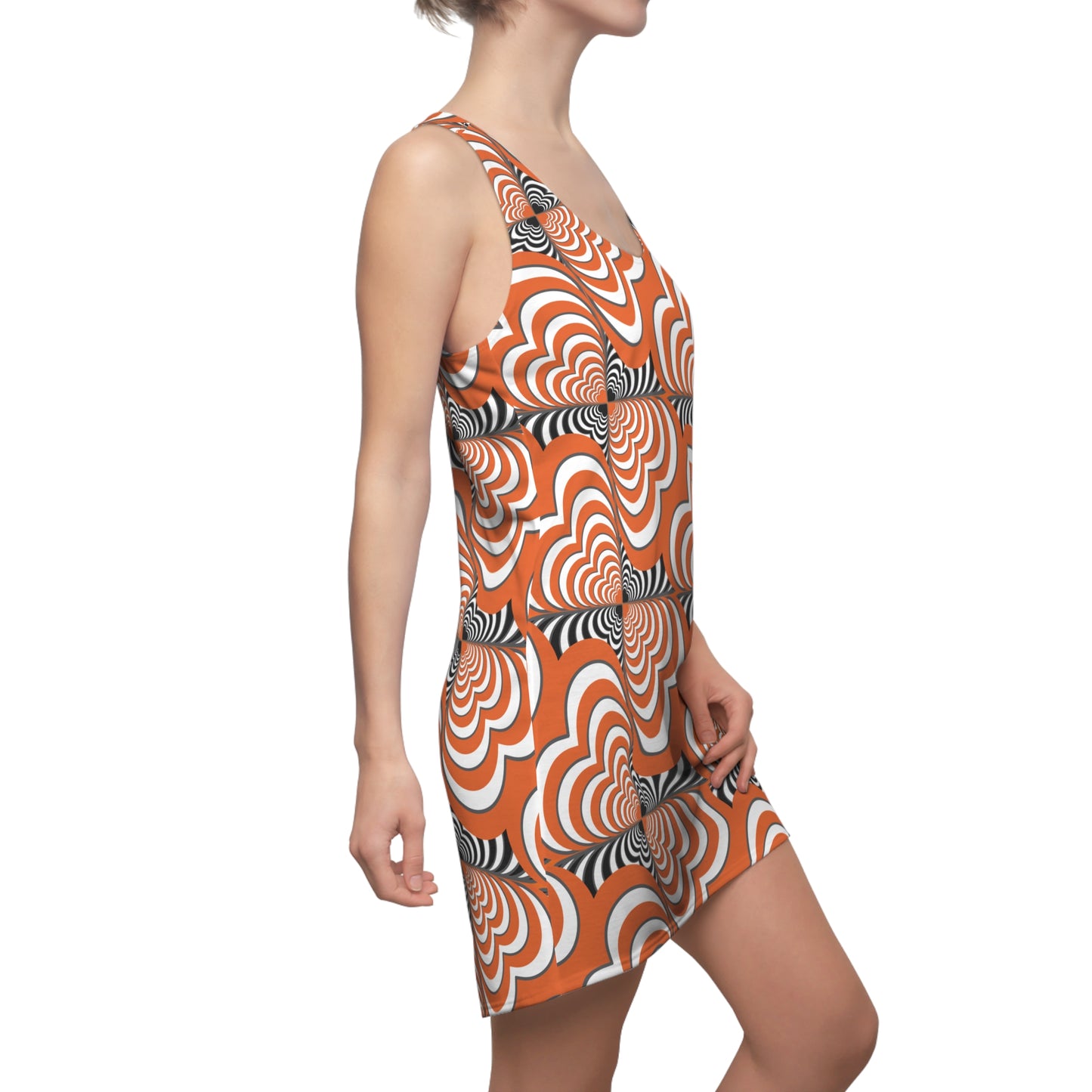 Halloween Zebra Love™ Racerback Dress —"Fredda Flinstone"