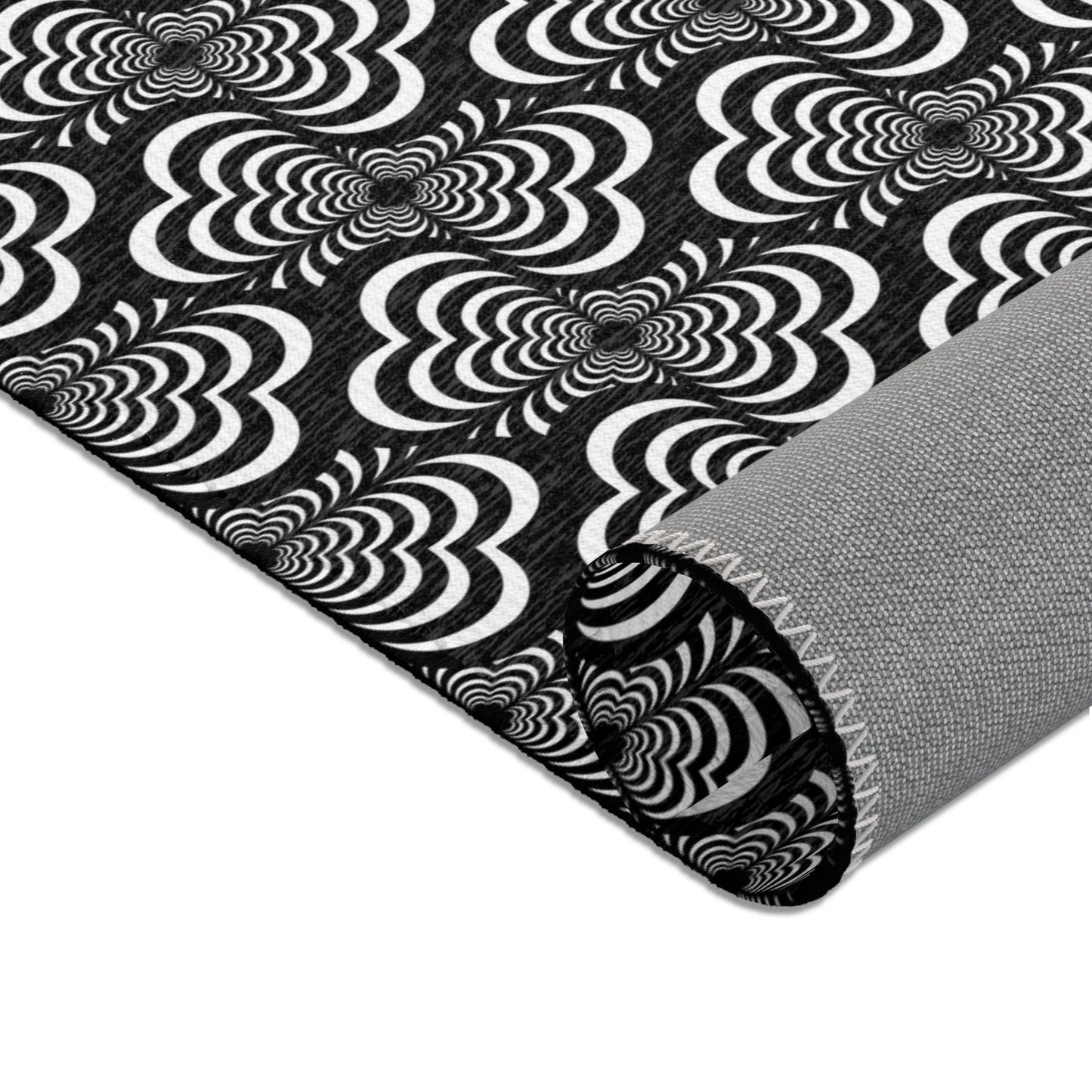 Zebra Love™ Area Rug — Black and White