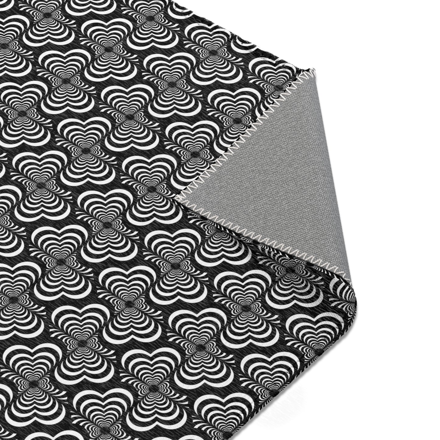 Zebra Love™ Area Rug — Black and White