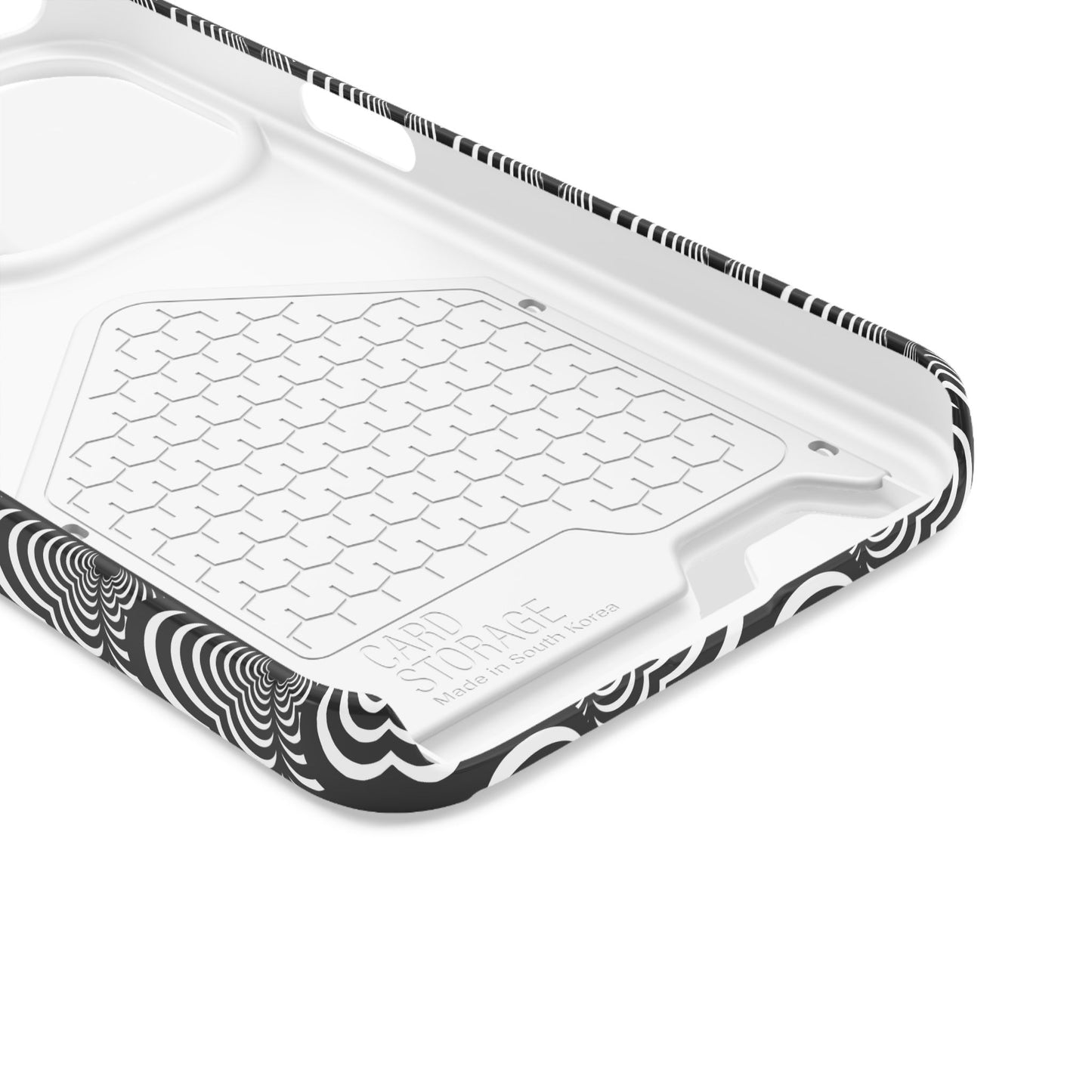 Zebra Love (TM) Black & White Phone Card Case — Slim Wallet Phone Case
