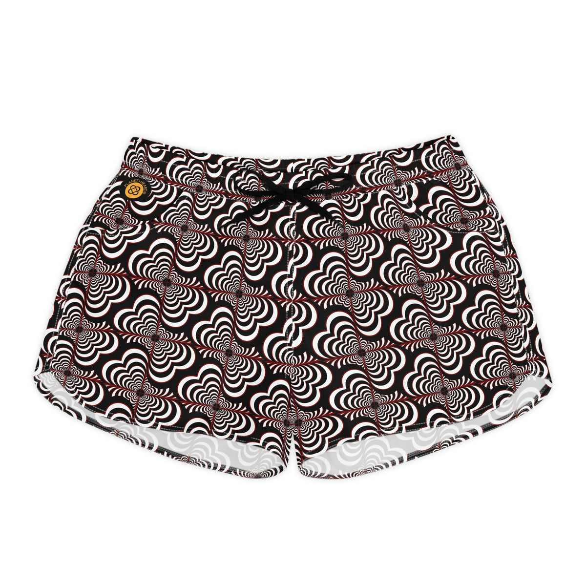 Zebra Love™ Women's Shorts — White, Black, Touch of Red