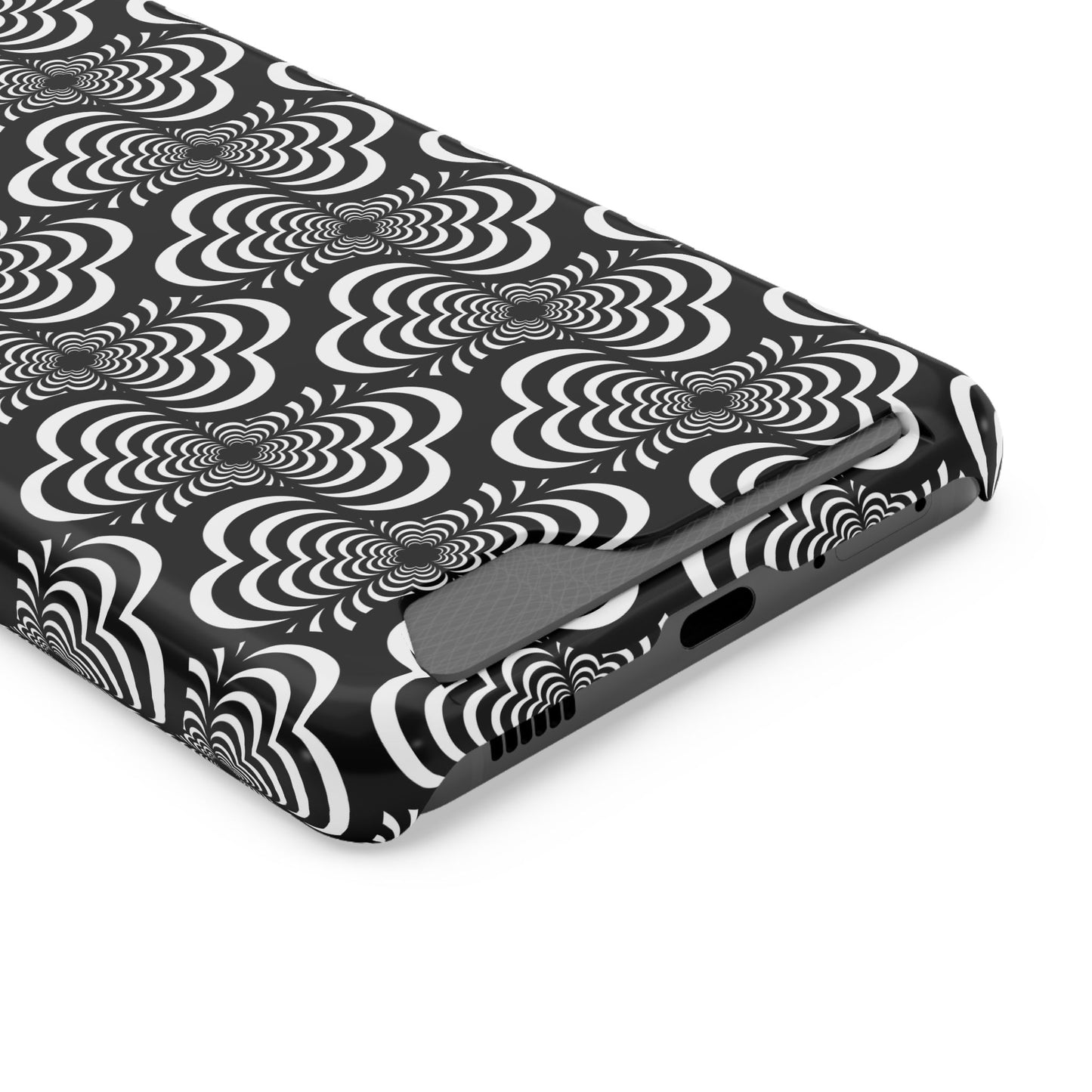 Zebra Love (TM) Black & White Phone Card Case — Slim Wallet Phone Case