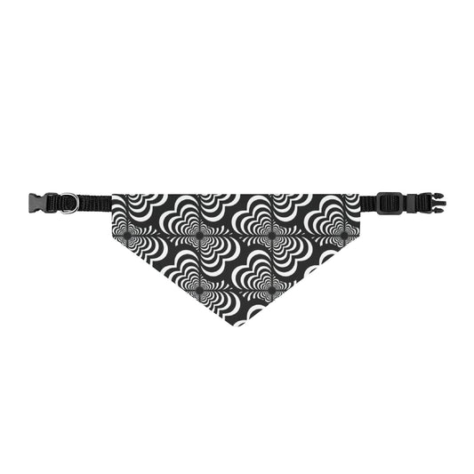 Clip-On Pet Bandana – Black & White Zebra Love™