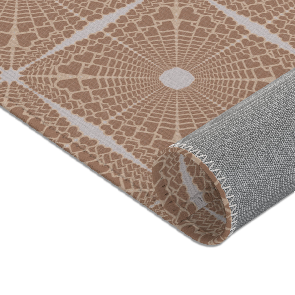 Heartburst Area Rug — Neutral Tan