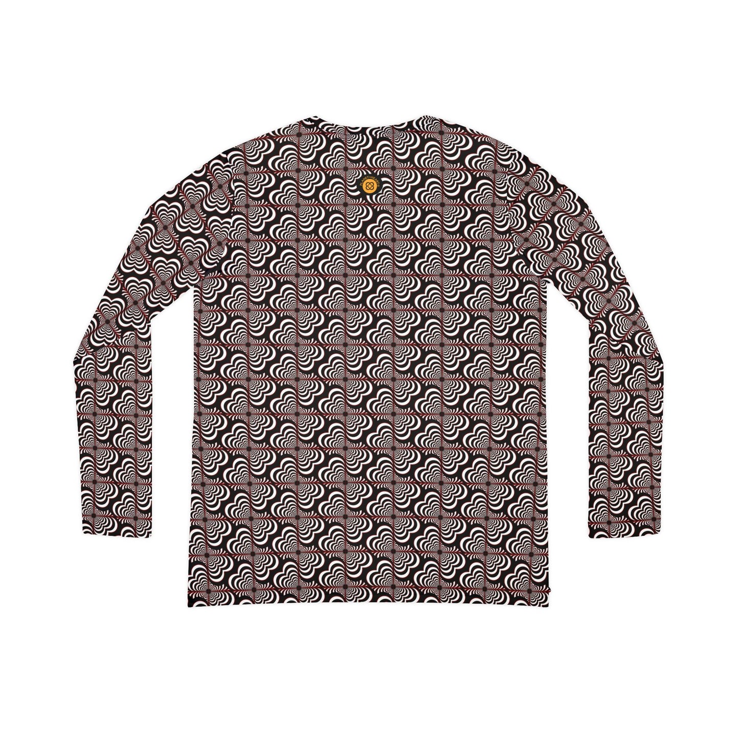 Women's V-Neck Long Sleeve Shirt — Zebra Love (TM) Heart