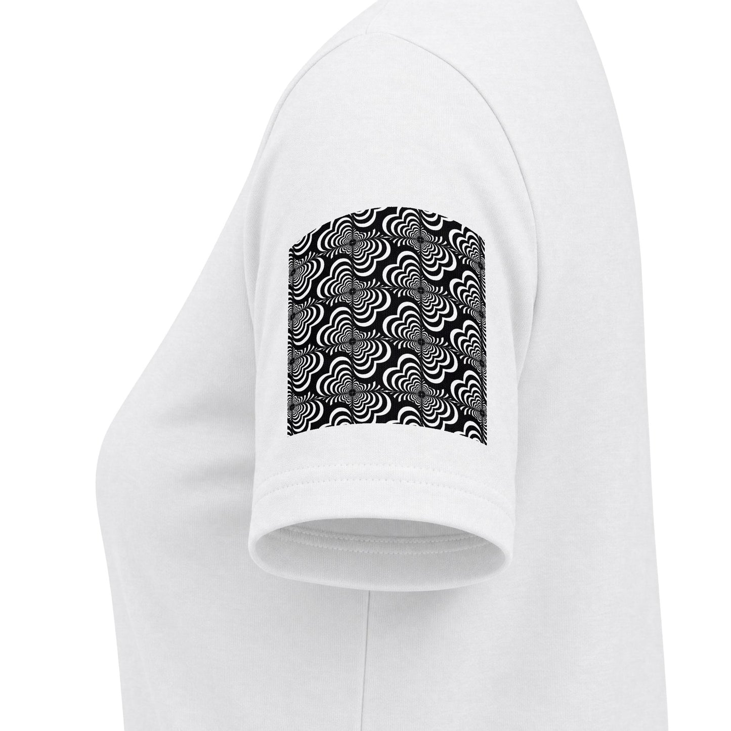 Womens V-Neck Tee — Zebra Love (TM) inside a heart!