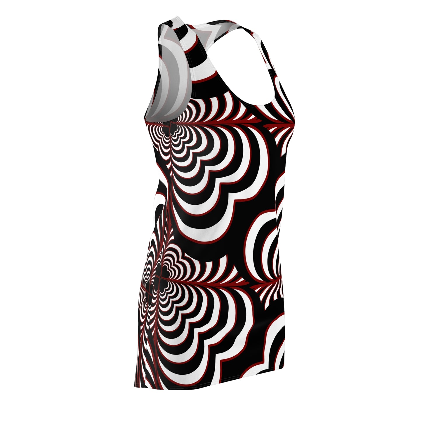 Zebra Love (TM) Racerback Dress — Black, White & Red