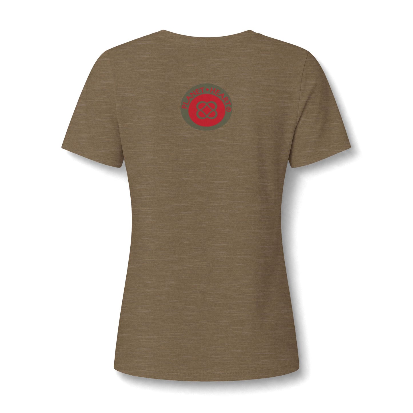 Women's V‑Neck Tee — Skeletal Lips Mandala