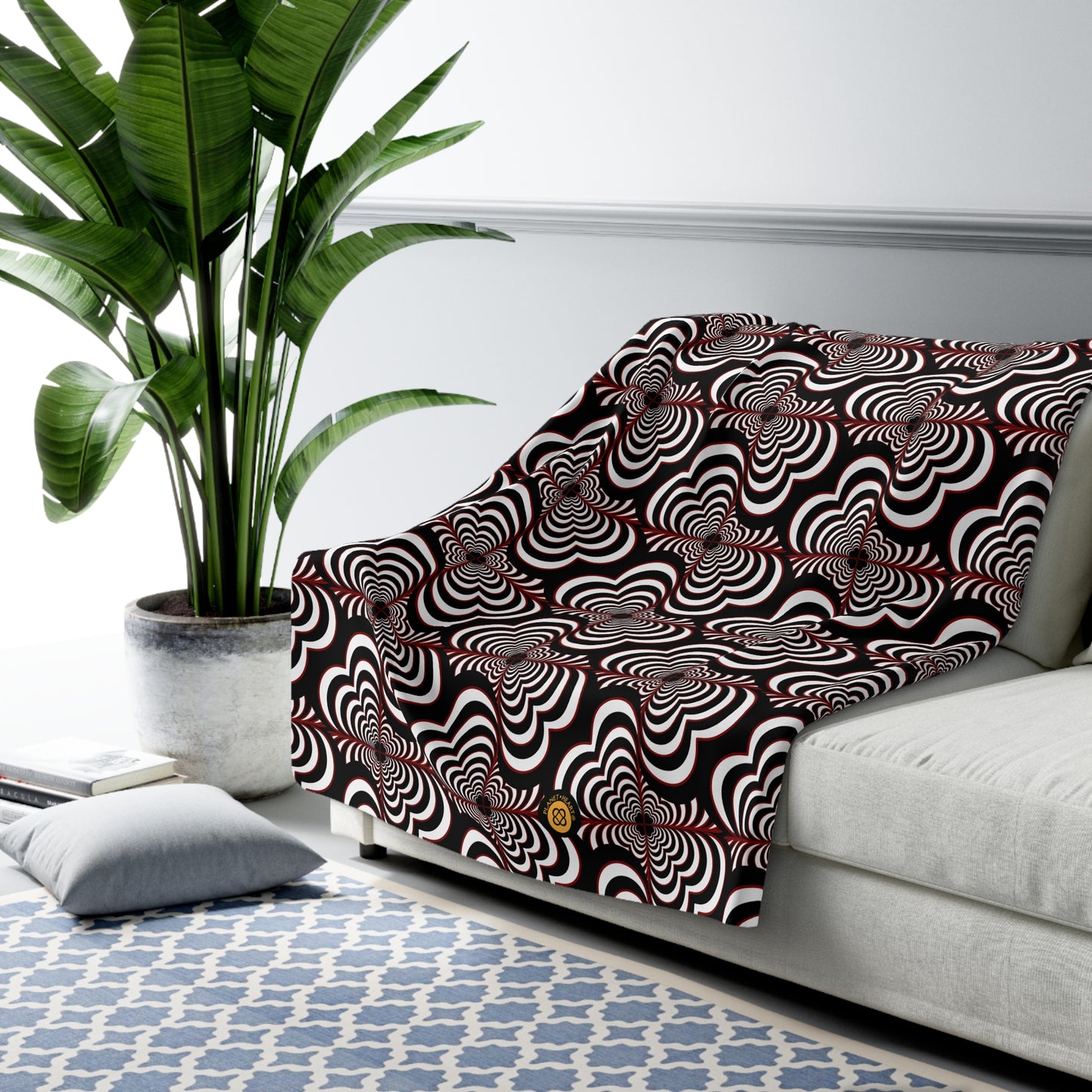 Zebra Love (TM) Sherpa Blanket /Throw