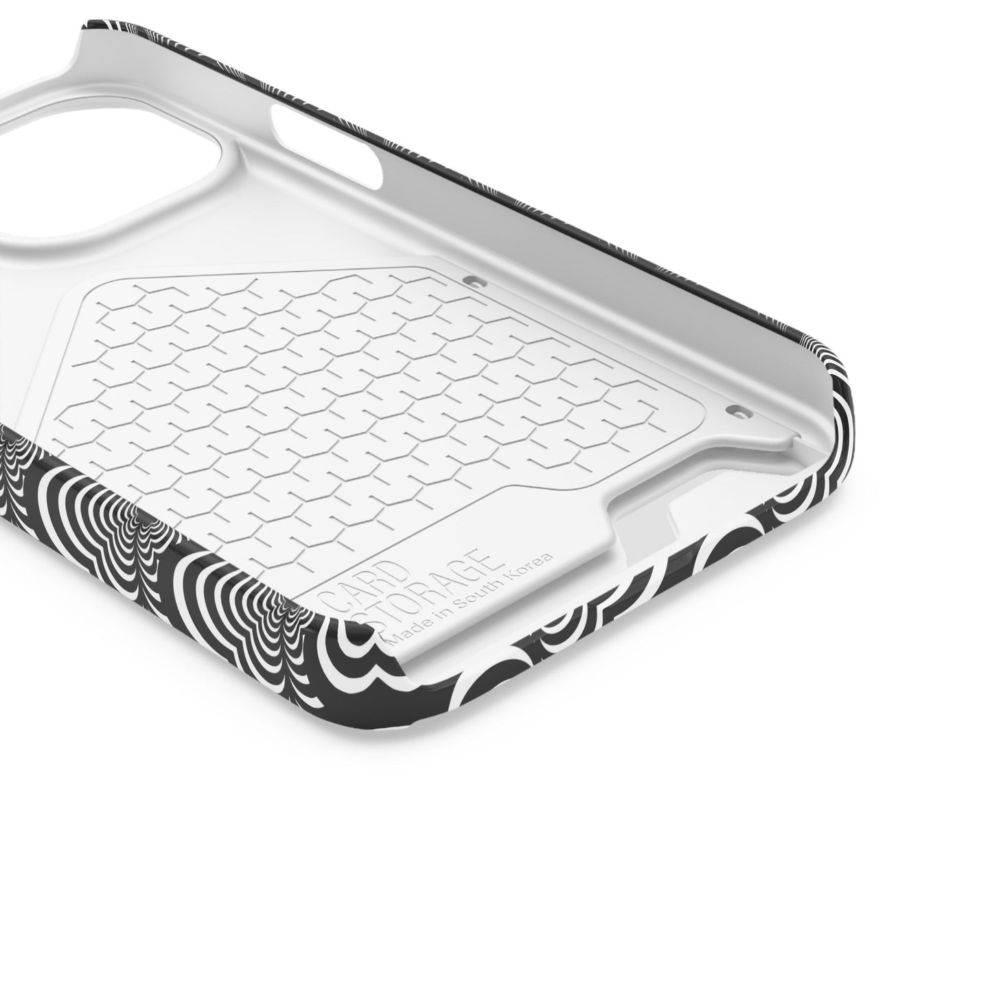 Zebra Love (TM) Black & White Phone Card Case — Slim Wallet Phone Case