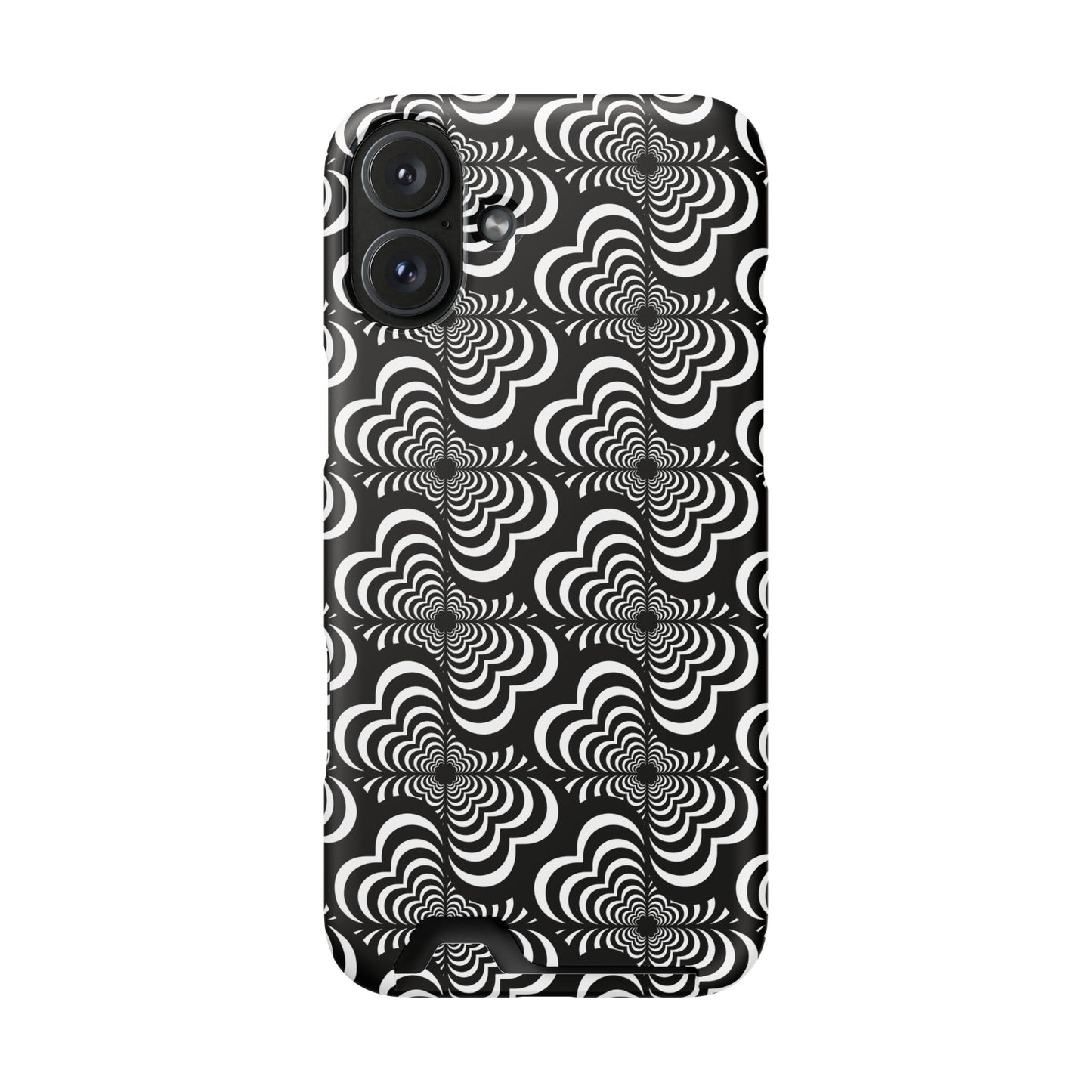 Zebra Love (TM) Black & White Phone Card Case — Slim Wallet Phone Case