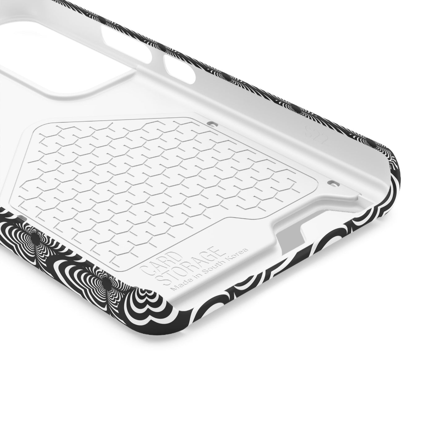 Zebra Love (TM) Black & White Phone Card Case — Slim Wallet Phone Case