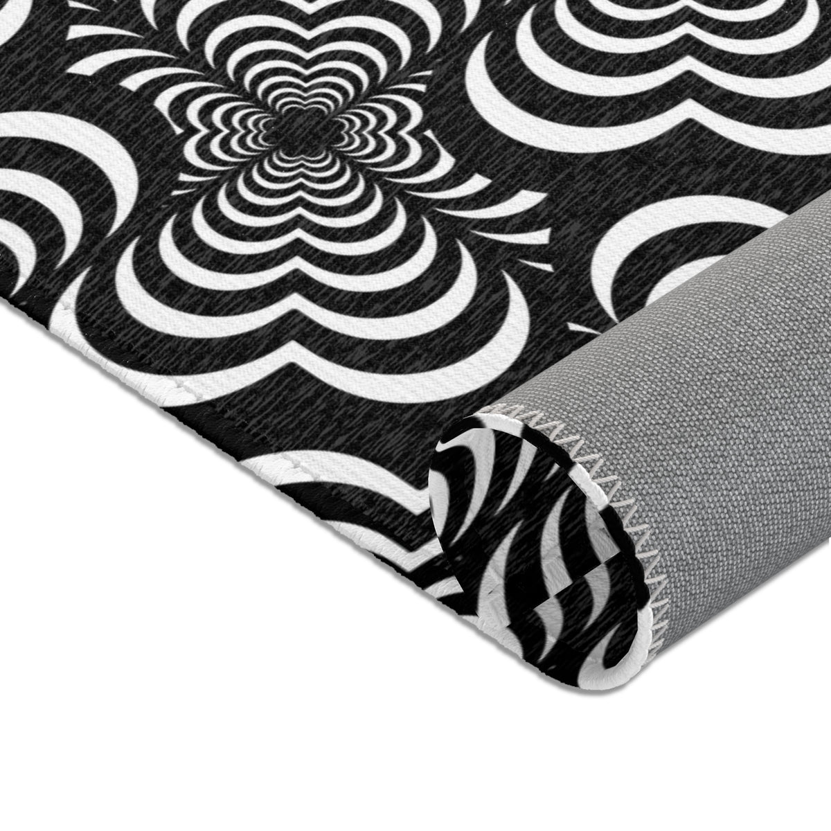 Zebra Love™ Area Rug — Black and White