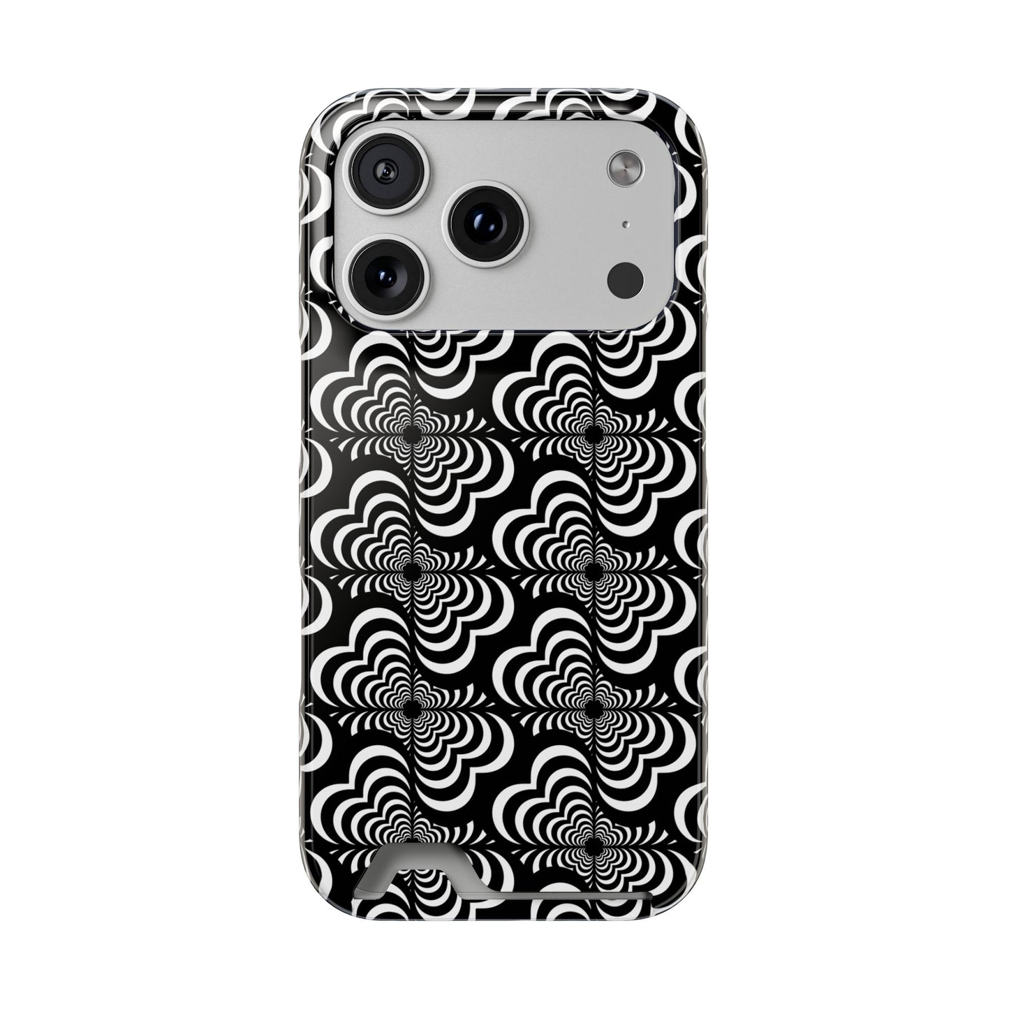 Zebra Love (TM) Black & White Phone Card Case — Slim Wallet Phone Case