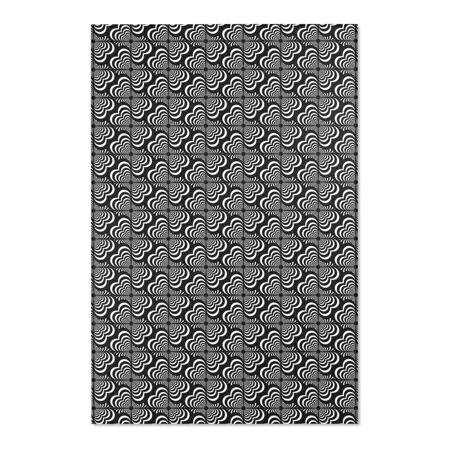 Zebra Love™ Area Rug — Black and White