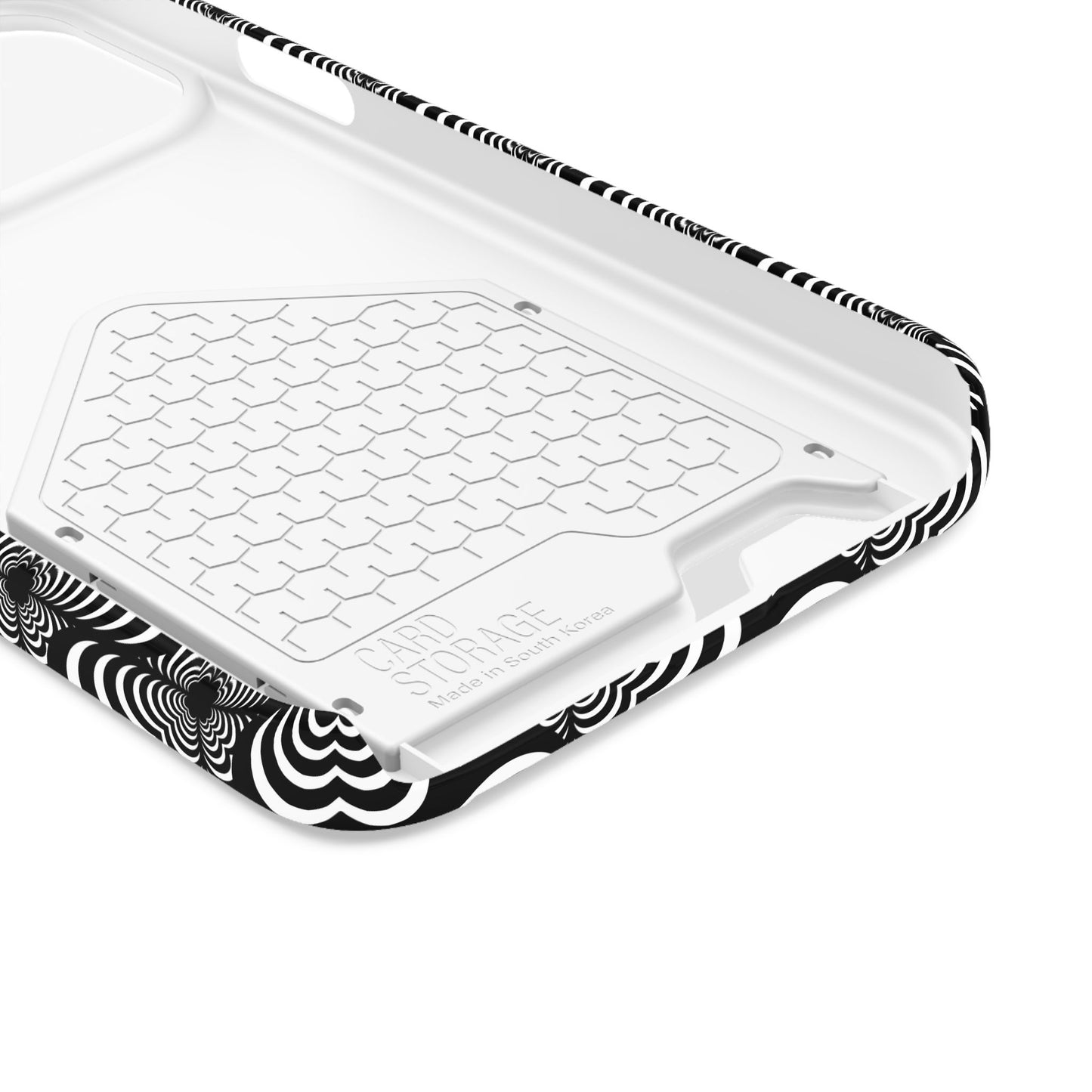 Zebra Love (TM) Black & White Phone Card Case — Slim Wallet Phone Case