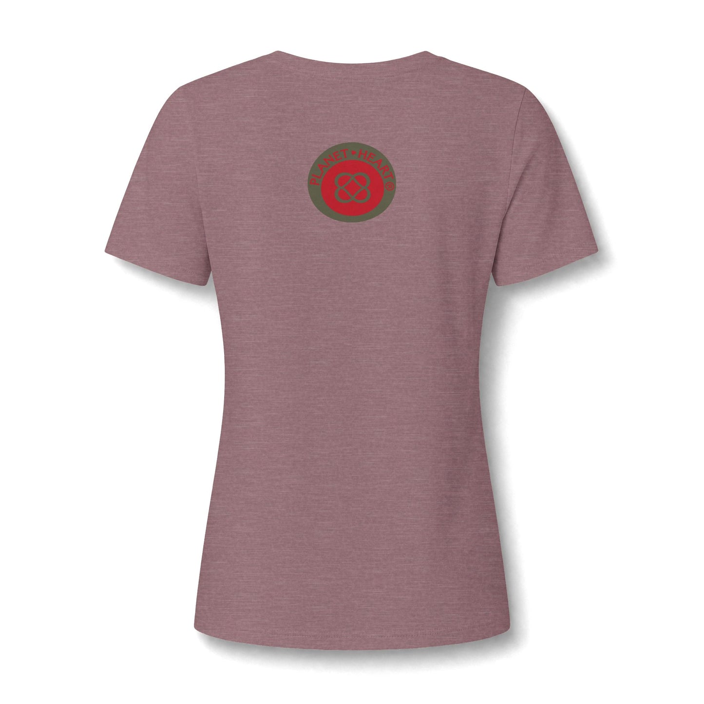 Women's V‑Neck Tee — Skeletal Lips Mandala