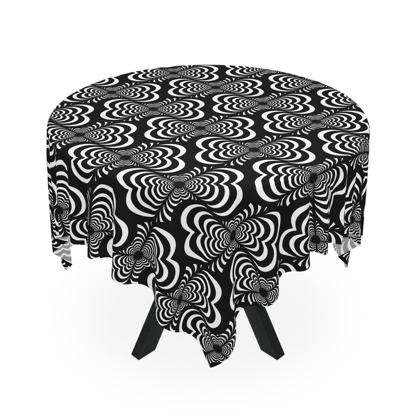 Zebra Love (TM) Tablecloth- Black and White