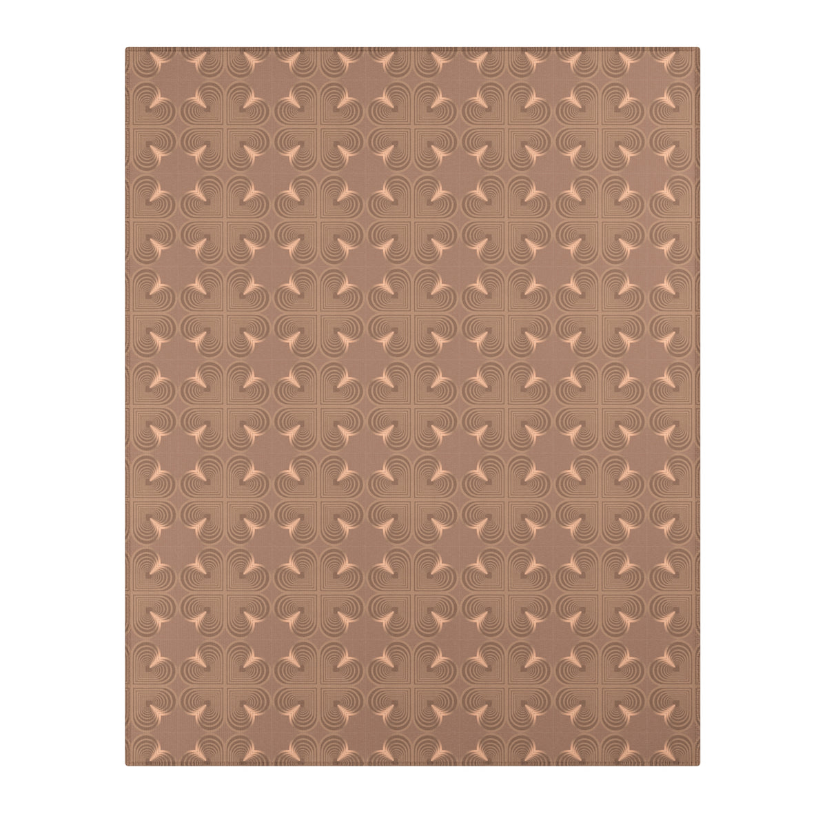 F2 Bullseye Area Rug — Warm Taupe Patterned Accent Rug for Living Room & Entryway