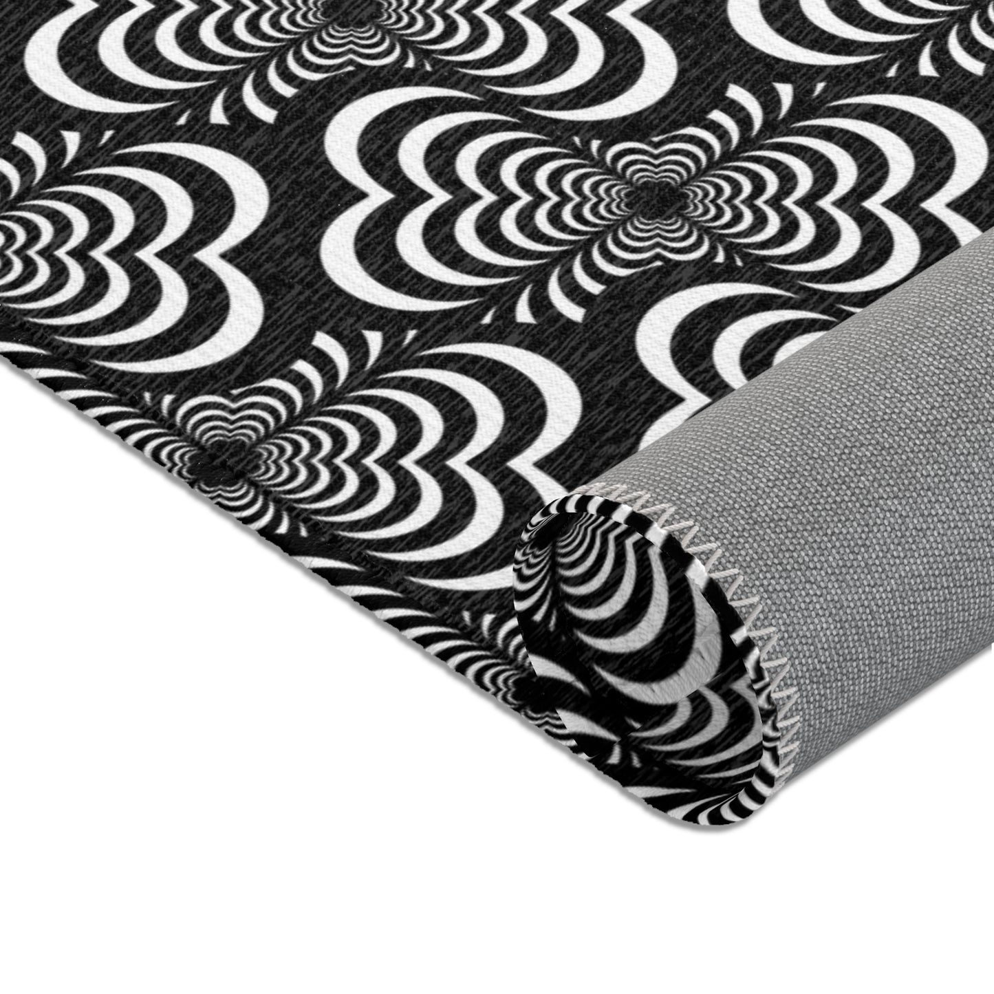 Zebra Love™ Area Rug — Black and White