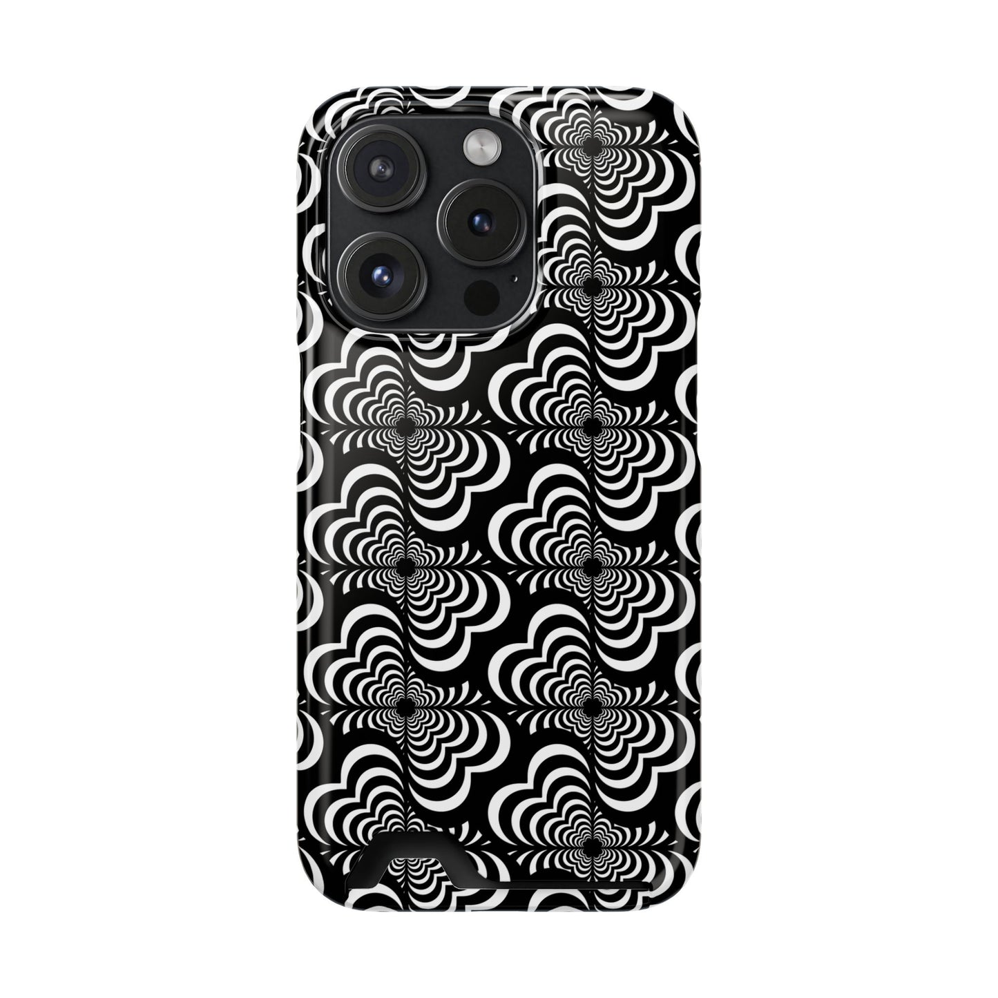 Zebra Love (TM) Black & White Phone Card Case — Slim Wallet Phone Case