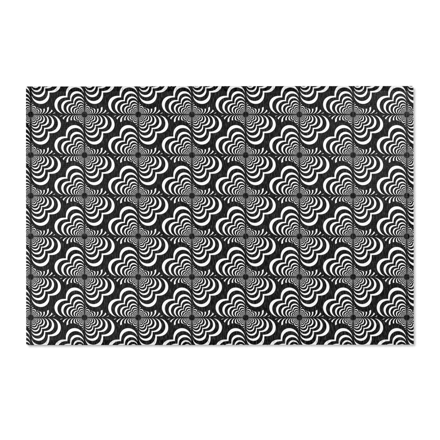 Zebra Love™ Area Rug — Black and White
