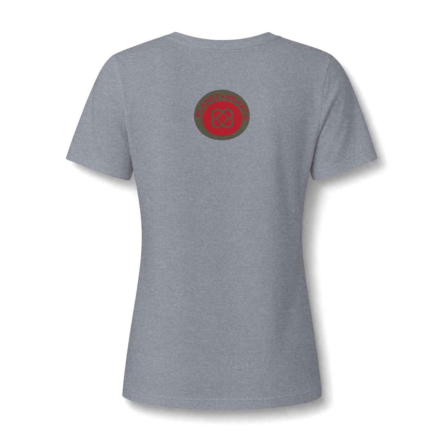 Women's V‑Neck Tee — Skeletal Lips Mandala