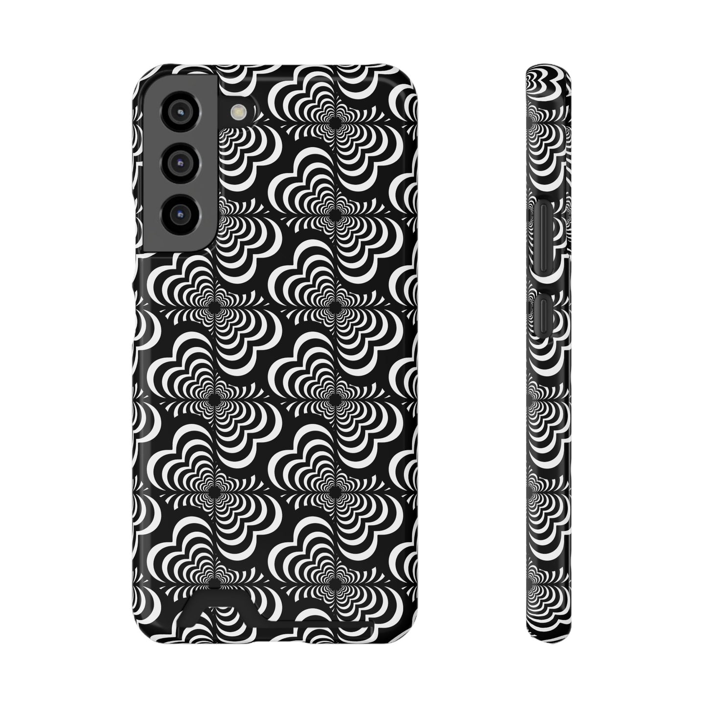Zebra Love (TM) Black & White Phone Card Case — Slim Wallet Phone Case
