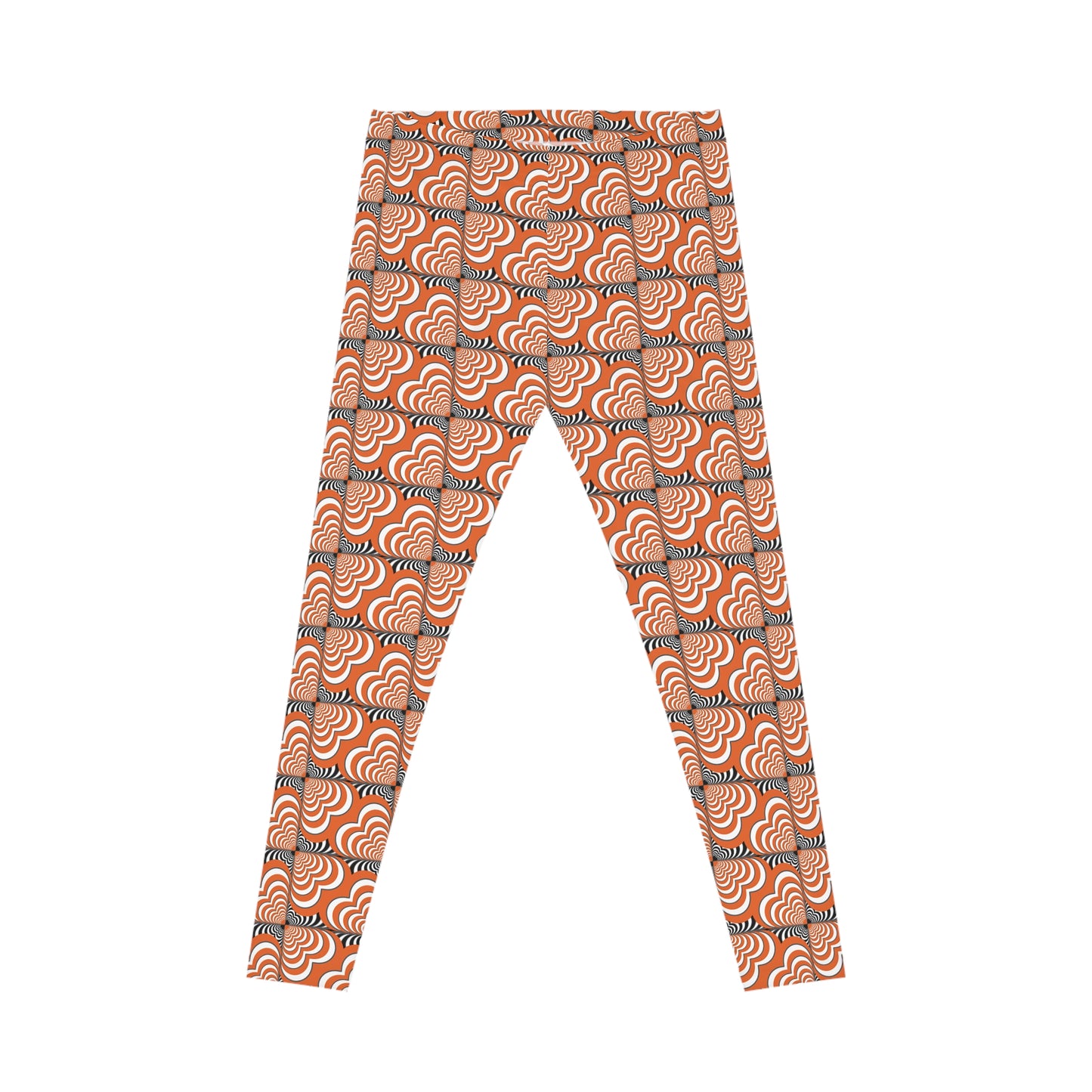 Zebra Love™ Halloween/Fall Leggings — Women's Casual Leggings in Orange, Black & White