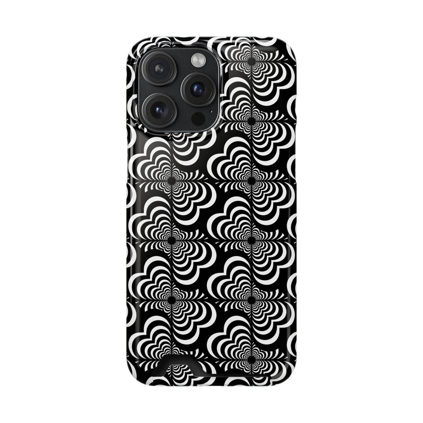 Zebra Love (TM) Black & White Phone Card Case — Slim Wallet Phone Case