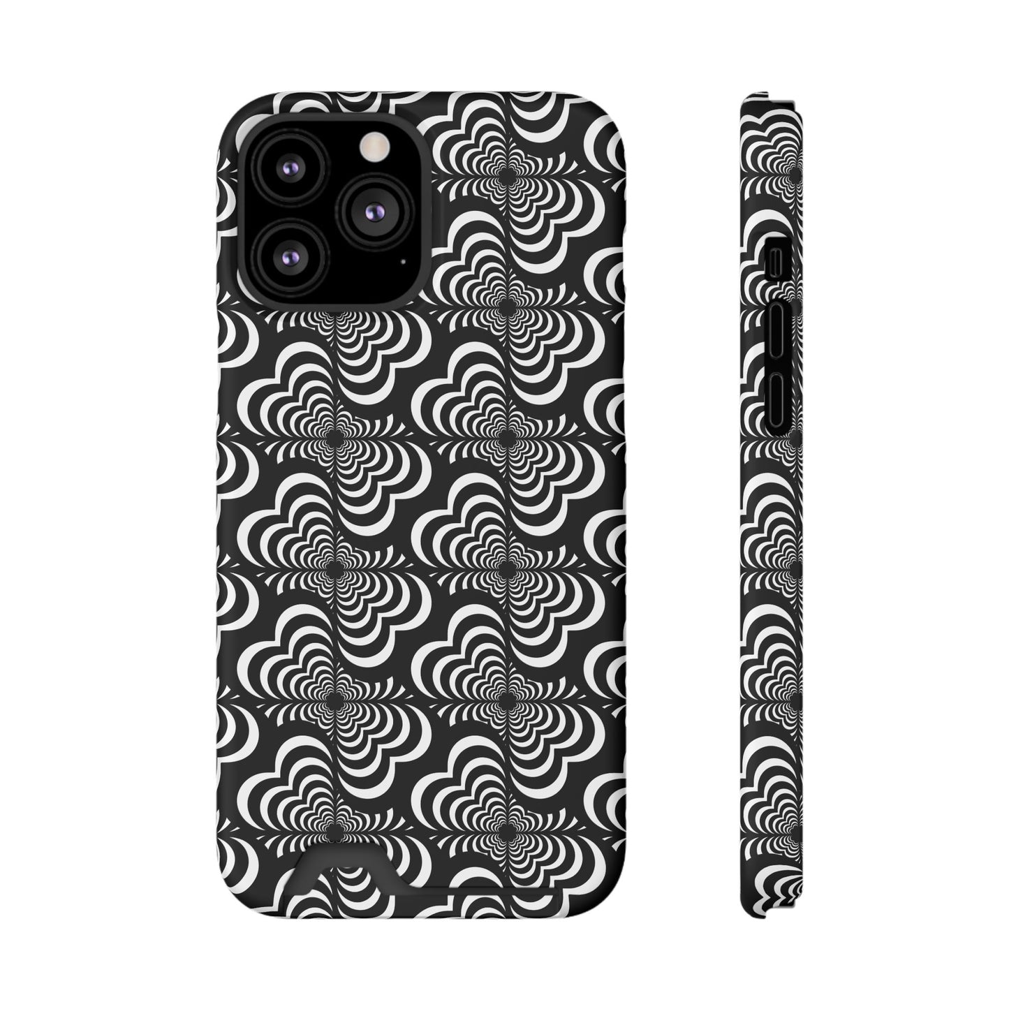 Zebra Love (TM) Black & White Phone Card Case — Slim Wallet Phone Case