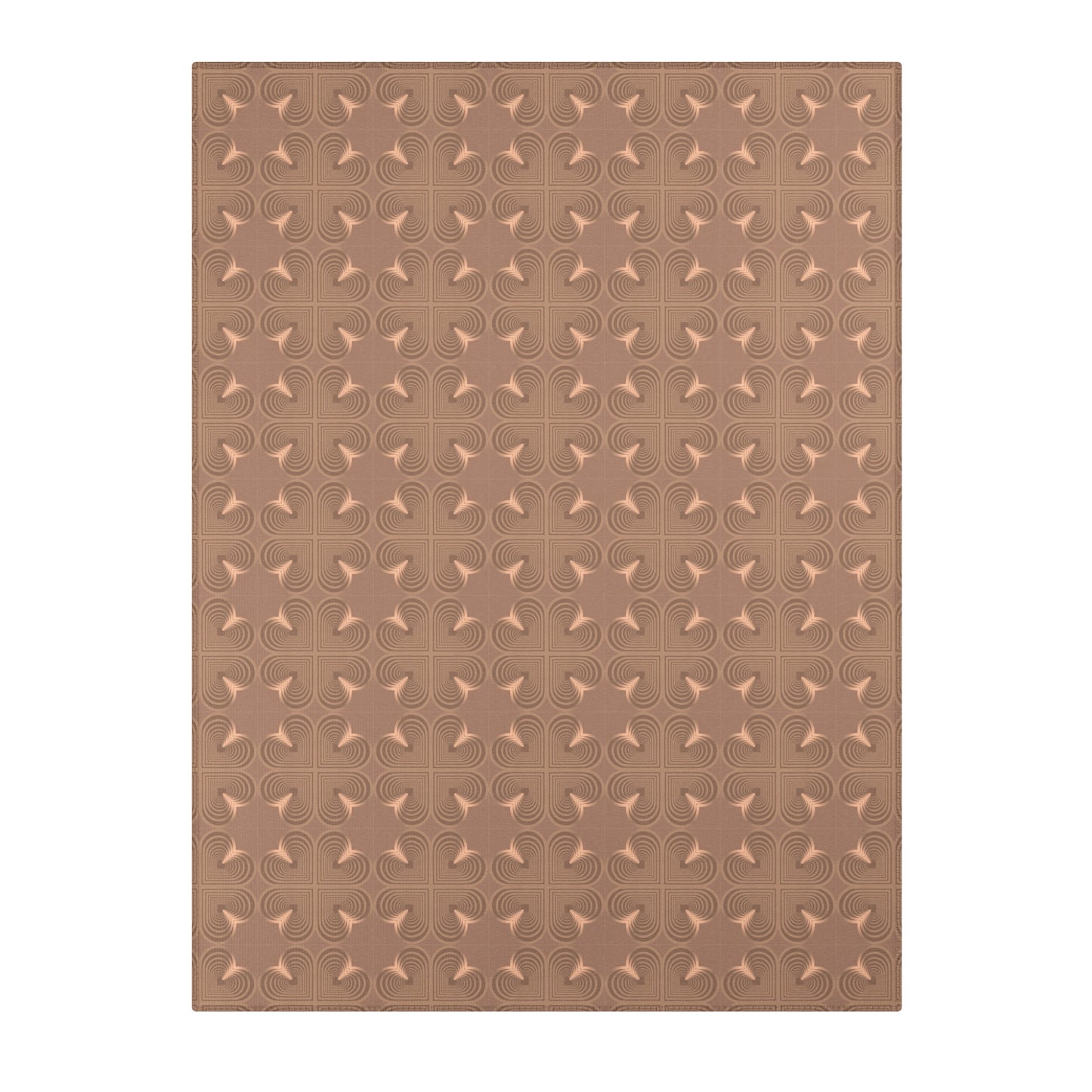 F2 Bullseye Area Rug — Warm Taupe Patterned Accent Rug for Living Room & Entryway