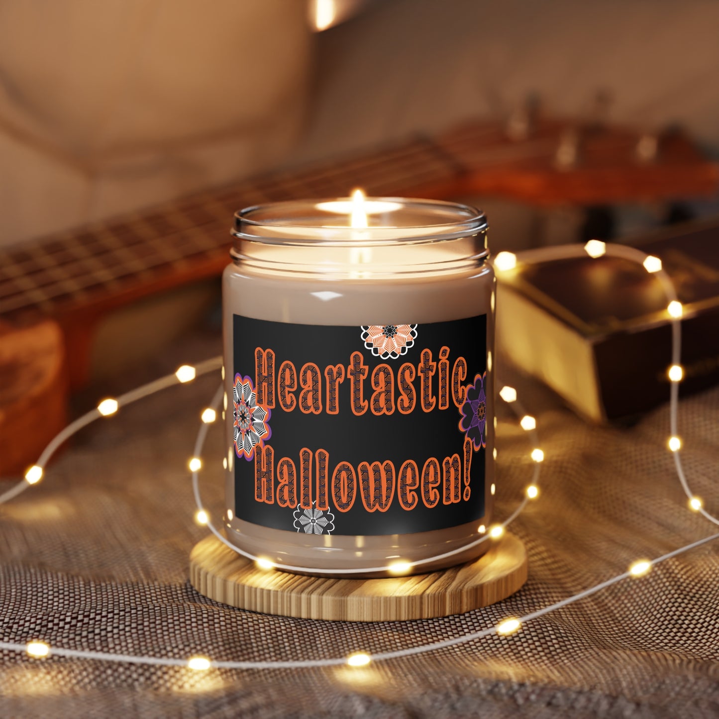 Halloween Scented Soy Candle (9oz) — 'Heartastic Halloween!'