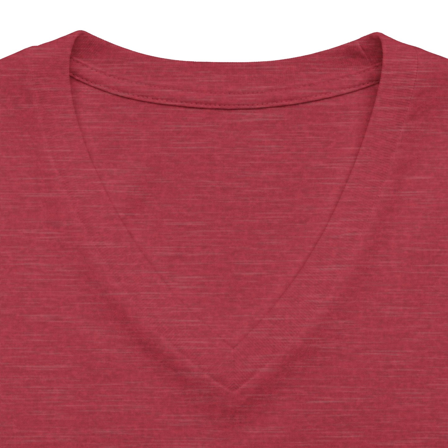 Women's V‑Neck Tee — Skeletal Lips Mandala