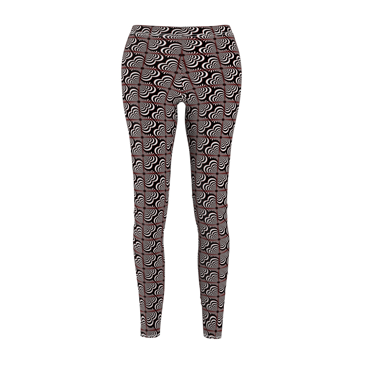 Zebra Love™ Leggings —Black, White, and touch of Red!