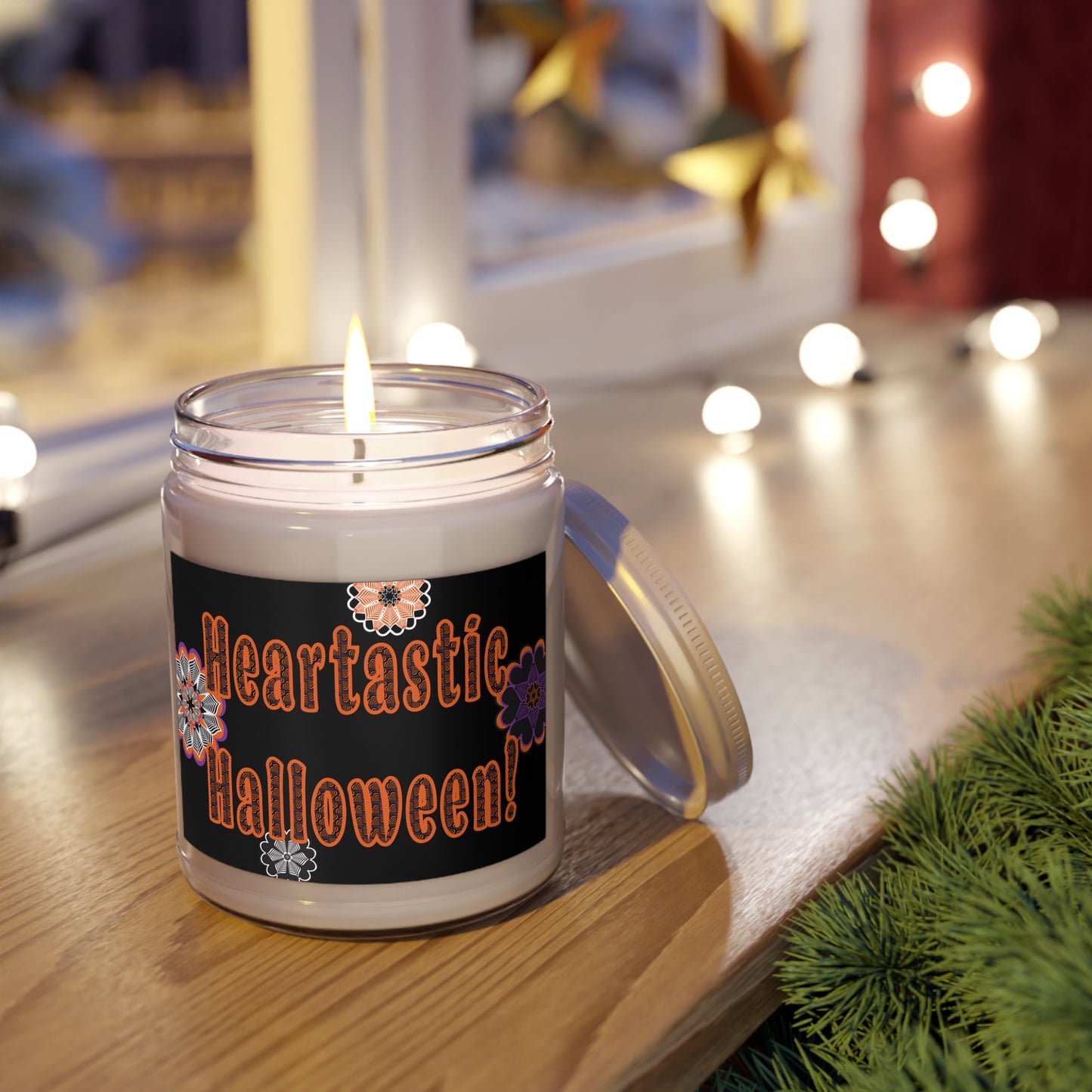 Halloween Scented Soy Candle (9oz) — 'Heartastic Halloween!'
