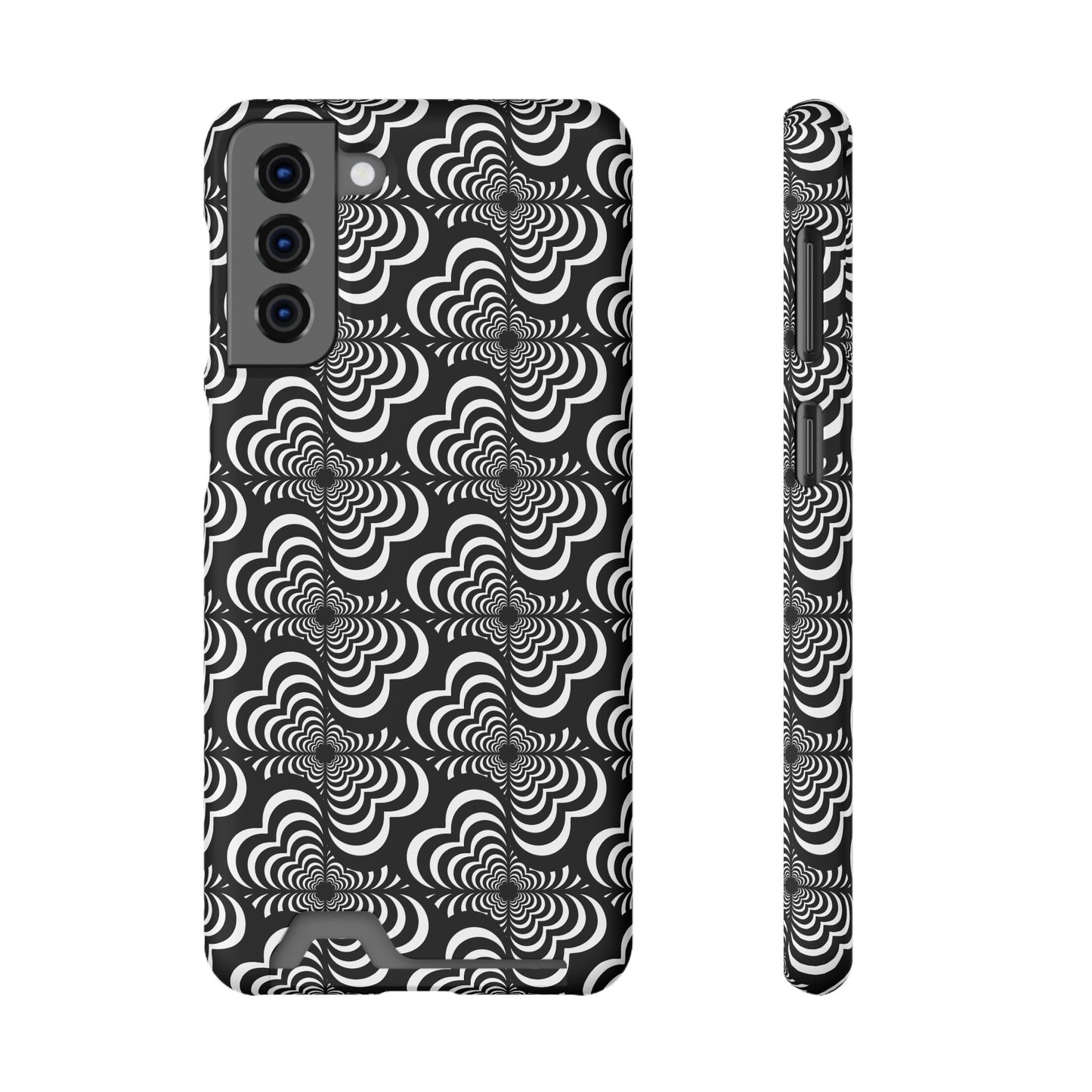 Zebra Love (TM) Black & White Phone Card Case — Slim Wallet Phone Case